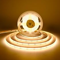 TUNICHX COB LED Strip Lights DC 12V LED Strip Flexible Super